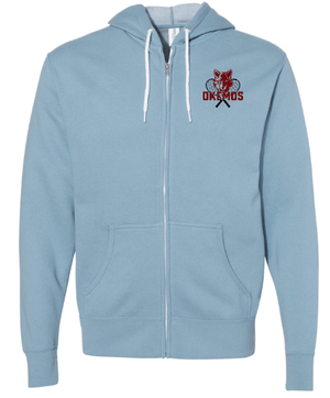 Custom Apparel - Screen Printing - Okemos Tennis 2024 - Unisex Hooded Full Zip - Okemos Tennis 2024 - 15568