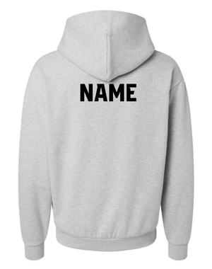 Custom Apparel - Screen Printing - Okemos Tennis 2025 - Unisex Hoodie (Ivory / Grey) *Personalization Optional* - Okemos Tennis 2025 - 17424