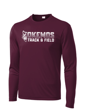 Custom Apparel - Screen Printing - Okemos Track & Field 2025 - Long Sleeve Performance Tee - Okemos Track & Field 2025 - 17447