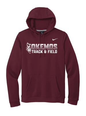 Custom Apparel - Screen Printing - Okemos Track & Field 2025 - Nike Fleece Pullover Hoodie - Okemos Track & Field 2025 - 17447