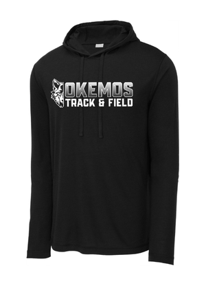 Custom Apparel - Screen Printing - Okemos Track & Field 2025 - TriBlend Long Sleeve Performance Hoodie - Okemos Track & Field 2025 - 17447