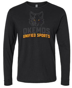 Custom Apparel - Screen Printing - Okemos Unified Sports - Adult Unisex Long Sleeve T-Shirt - Okemos Unified Sports - 15516