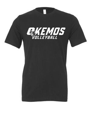 Custom Apparel - Screen Printing - Okemos Volleyball 2024 - Adult T-Shirt Blue/ Maroon/ Grey Customizable - Okemos Volleyball 2024 - 16403