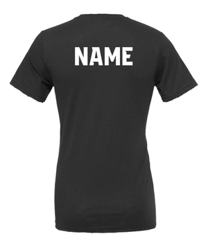 Custom Apparel - Screen Printing - Okemos Volleyball 2024 - Adult T-Shirt Blue/ Maroon/ Grey Customizable - Okemos Volleyball 2024 - 16403