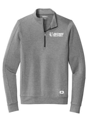 Custom Apparel - Screen Printing - Okemos Volleyball 2024 - OGIO Adult 1/2 Zip Fleece Grey - Okemos Volleyball 2024 - 16403