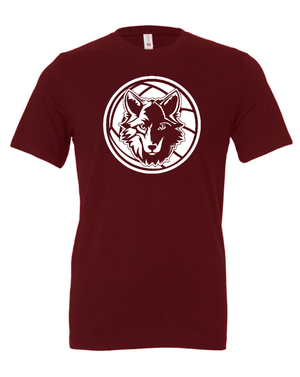 Custom Printed Apparel | Okemos Volleyball 2025 - Adult Unisex Tee (Baby Blue / Maroon / Black) Personalization Optional - OHS Volleyball - 18261