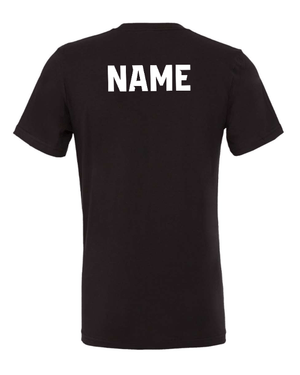 Custom Printed Apparel | Okemos Volleyball 2025 - Adult Unisex Tee (Baby Blue / Maroon / Black) Personalization Optional - OHS Volleyball - 18261