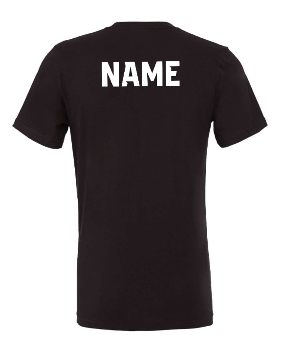 Custom Printed Apparel | Okemos Volleyball 2025 - Adult Unisex Tee (Baby Blue / Maroon / Black) Personalization Optional - OHS Volleyball - 18261