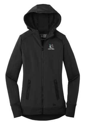 Custom Apparel - Screen Printing - Okemos Volleyball MS - New Era Ladies Zip - Up Hoodie - Zip Hoodie - Okemos Volleyball MS - 14597