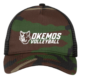 Custom Apparel - Screen Printing - Okemos Volleyball - New Era Trucker Hat - Hat - Okemos Volleyball - 14526