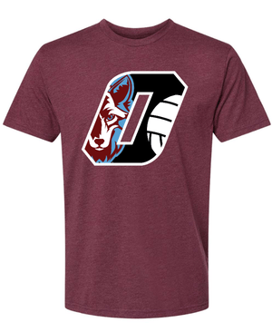 Custom Apparel - Screen Printing - Okemos Volleyball - "O" Unisex T-Shirt - T-shirt - Okemos Volleyball - 14526