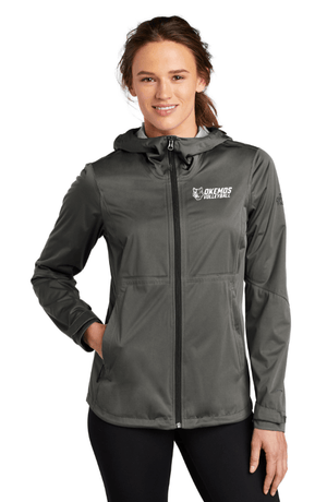 Custom Apparel - Screen Printing - Okemos Volleyball - The North Face Ladies All Weather Jacket - Jacket - Okemos Volleyball - 14526