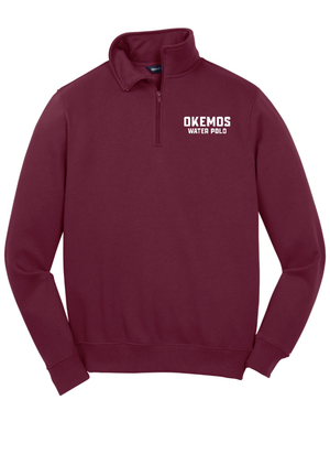 Custom Apparel - Screen Printing - Okemos Water Polo - Adult Unisex 1/4 Zip Sweatshirt - Okemos Water Polo - 16226