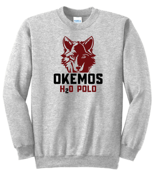 Custom Apparel - Screen Printing - Okemos Water Polo - Adult Unisex Crewneck Sweatshirt (Tall Sizes Available) - Okemos Water Polo - 16226