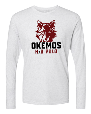 Custom Apparel - Screen Printing - Okemos Water Polo - Adult Unisex Triblend Long Sleeve T-Shirt - Okemos Water Polo - 16226