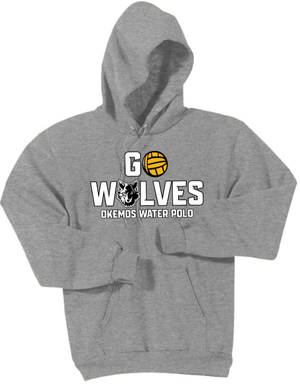 Custom Printed Apparel | Okemos Water Polo Fall 2025 - Athletic Heather Adult Hooded Sweatshirt - Okemos Water Polo Fall 2025 - 18411