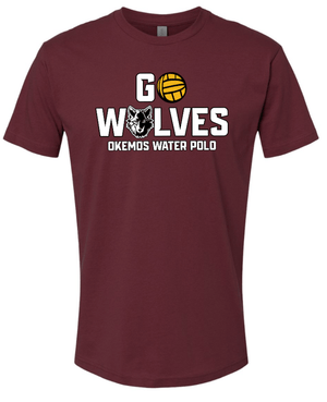Custom Printed Apparel | Okemos Water Polo Fall 2025 - Maroon Adult T-Shirt - Okemos Water Polo Fall 2025 - 18411