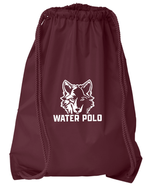 Custom Printed Apparel | Okemos Water Polo Fall 2025 - Maroon Drawstring Pack - Okemos Water Polo Fall 2025 - 18411
