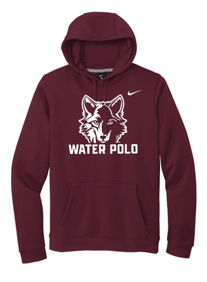 Custom Printed Apparel | Okemos Water Polo Fall 2025 - Maroon Nike Pullover Hoodie - Okemos Water Polo Fall 2025 - 18411