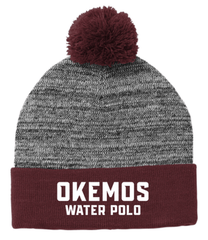 Custom Printed Apparel | Okemos Water Polo Fall 2025 - Pom Pom Beanie - Okemos Water Polo Fall 2025 - 18411