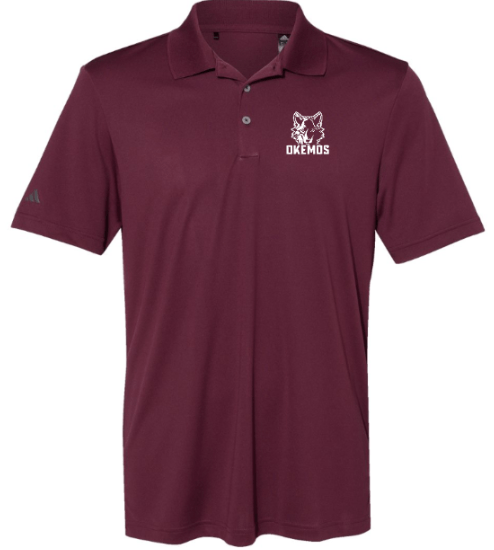 Custom Printed Apparel | Okemos Wolves - Adidas Performance Polo - Okemos Staff Collection