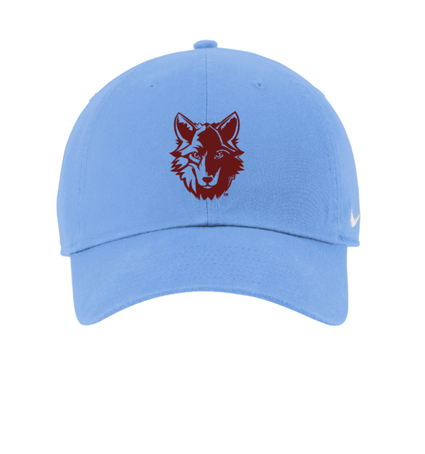 Custom Apparel - Screen Printing - Okemos Wolves - Blue Nike Hat (Apparel On Demand) - Okemos Public Schools