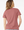 Custom Apparel - Screen Printing - Okemos Wolves Community - Women's Relaxed V - Neck T-Shirt (Mauve, Dark Grey) (Wolves Script Design) - Okemos Wolves Community - 16314