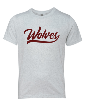 Custom Apparel - Screen Printing - Okemos Wolves Community - Youth Triblend T-Shirt (Wolf Script Design) - Okemos Wolves Community - 16314