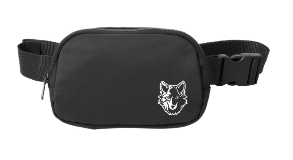Custom Printed Apparel | Okemos Wolves - Matte Black Hip Pack - Okemos Public Schools