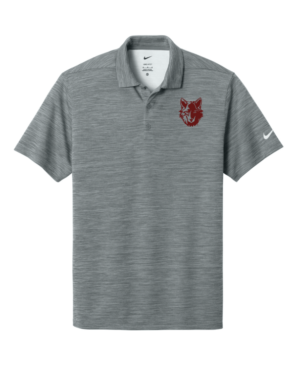 Custom Apparel - Screen Printing - Okemos Wolves - Nike DriFIT Polo (Blue / Grey) (Apparel on Demand) - Okemos Public Schools