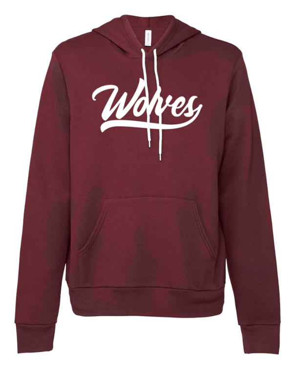 Custom Apparel - Screen Printing - Okemos Wolves - Unisex Fleece Hoodie (Wolves Script Design) - Okemos Public Schools