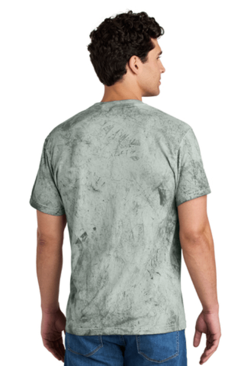 Custom Apparel - Screen Printing - Okemos Woof Pack - Adult Colorblast Heavyweight T-Shirt (Smoke/ Ocean) - Okemos Woof Pack - 16526