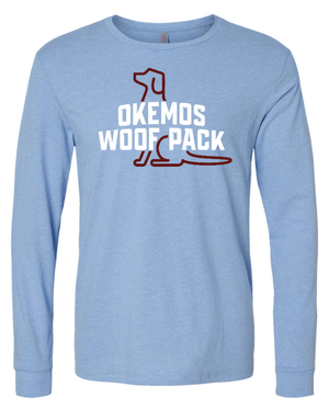 Custom Apparel - Screen Printing - Okemos Woof Pack - Adult Unisex Long Sleeve T-Shirt - Okemos Woof Pack - 16526
