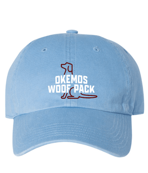 Custom Apparel - Screen Printing - Okemos Woof Pack - Relaxed Golf Dad Hat - Okemos Woof Pack - 16526