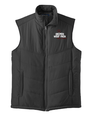 Custom Apparel - Screen Printing - Okemos Woof Pack - Unisex Puffy Vest - Jacket - Okemos Woof Pack - 14754