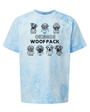 Custom Apparel - Screen Printing - Okemos Woof Pack - Youth Colorblast Heavyweight T-Shirt - Okemos Woof Pack - 16526