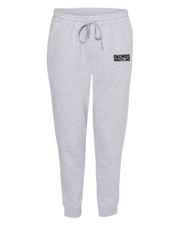 Custom Apparel - Screen Printing - Okemos Wrestling 24/25 - Midweight Fleece Pants ~ Black Camo / Grey ~ - Okemos Wrestling 24/25 - 16902