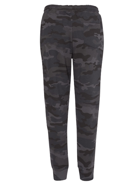 Custom Apparel - Screen Printing - Okemos Wrestling 24/25 - Midweight Fleece Pants ~ Black Camo / Grey ~ - Okemos Wrestling 24/25 - 16902