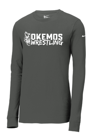 Custom Apparel - Screen Printing - Okemos Wrestling 24/25 - Nike Dri - FIT Long Sleeve T-Shirt (OPTIONAL PERSONALIZATION) - Okemos Wrestling 24/25 - 16902