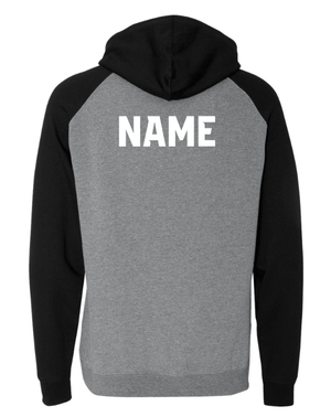 Custom Apparel - Screen Printing - Okemos Wrestling 24/25 - Raglan Hooded Sweatshirt (OPTIONAL PERSONALIZATION) - Okemos Wrestling 24/25 - 16902