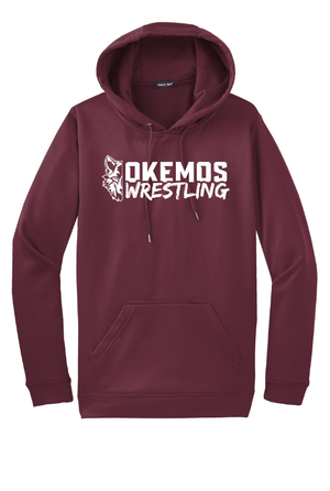 Custom Apparel - Screen Printing - Okemos Wrestling 24/25 - Sport Wick Fleece Hooded Pullover (OPTIONAL PERSONALIZATION) - Okemos Wrestling 24/25 - 16902