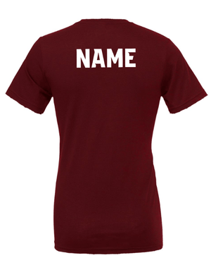 Custom Apparel - Screen Printing - Okemos Wrestling 24/25 - Unisex T-Shirt ~ Maroon / Black ~ (OPTIONAL PERSONALIZATION) - Okemos Wrestling 24/25 - 16902