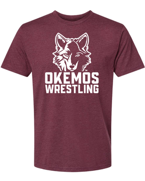 Custom Apparel - Screen Printing - Okemos Wrestling - Adult Unisex CVC T-Shirt - Okemos Wrestling - 14951