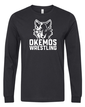 Custom Apparel - Screen Printing - Okemos Wrestling - Adult Unisex Jersey Long Sleeve Tee - Okemos Wrestling - 14951