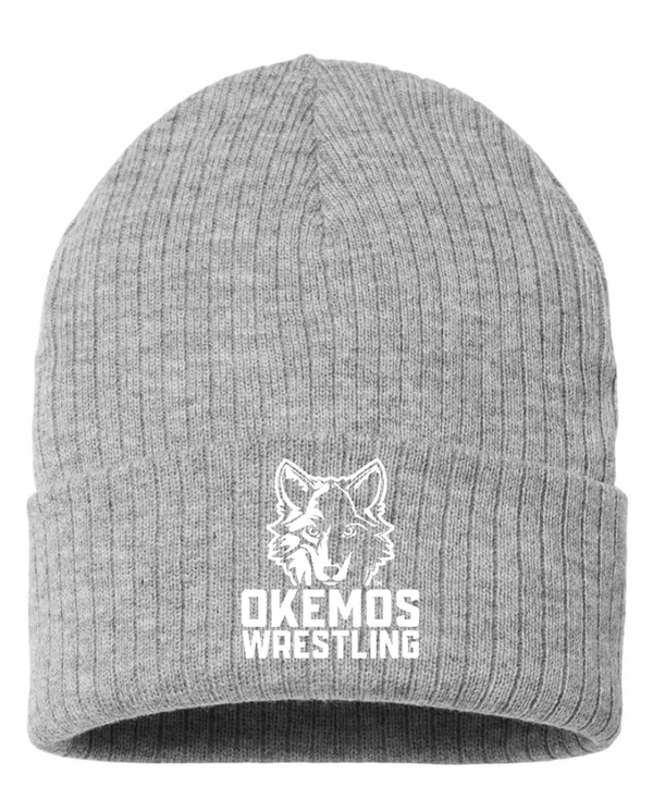 Custom Apparel - Screen Printing - Okemos Wrestling - Rib Cuffed Beanie - Okemos Wrestling - 14951
