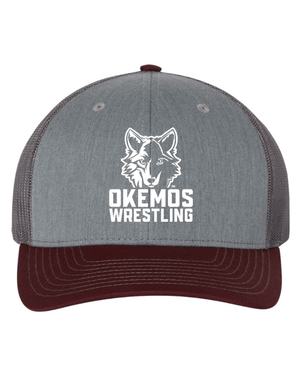 Custom Apparel - Screen Printing - Okemos Wrestling - Snapback Trucker Hat - Okemos Wrestling - 14951
