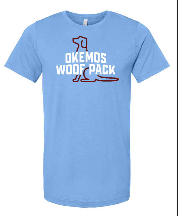 Woof Pack Holidays - Unisex T-Shirt (Pink / Blue)