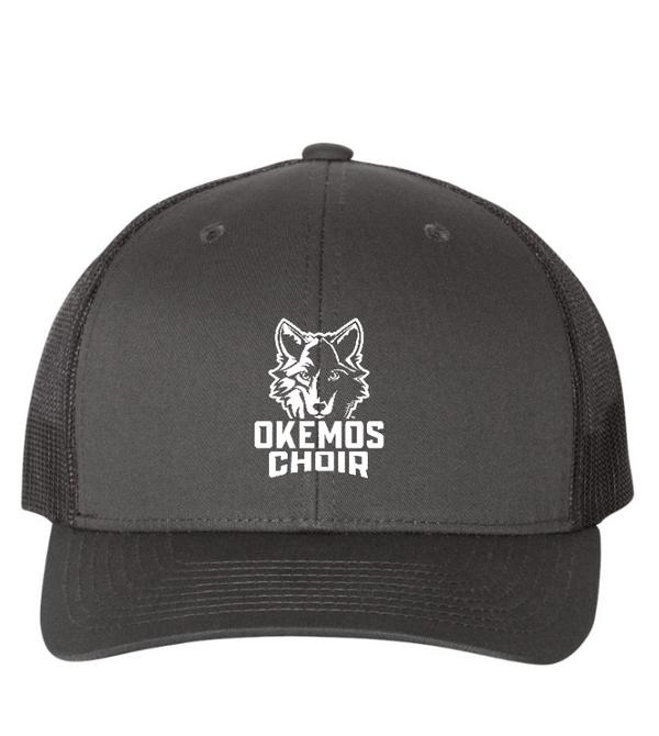 Okemos Choir Apparel - Retro Trucker Cap (Charcoal/Black)