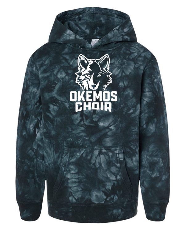 Okemos Choir Apparel - Youth Midweight Tie-Dyed Hooded Sweatshirt