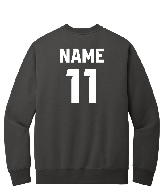 Okemos Boys Basketball 24-25 - Nike Club Fleece Swoosh Sleeve Crew (OPTIONAL PERSONALIZATION)